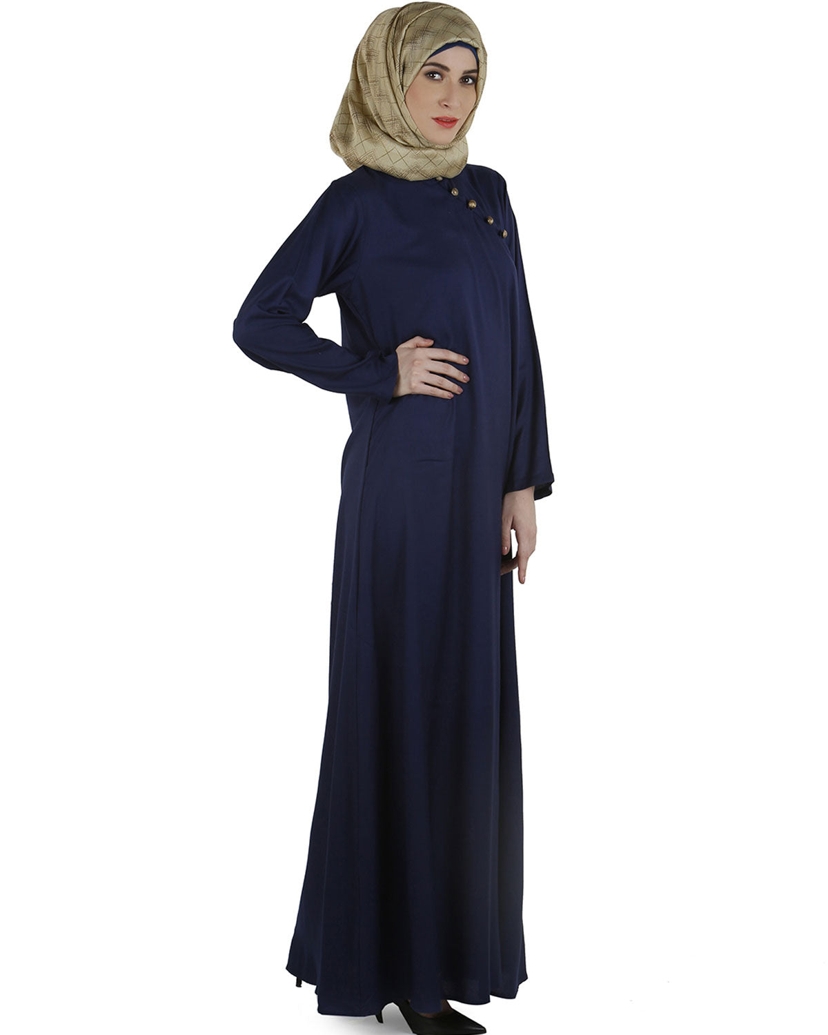Trendy Abaya Dress Indigo