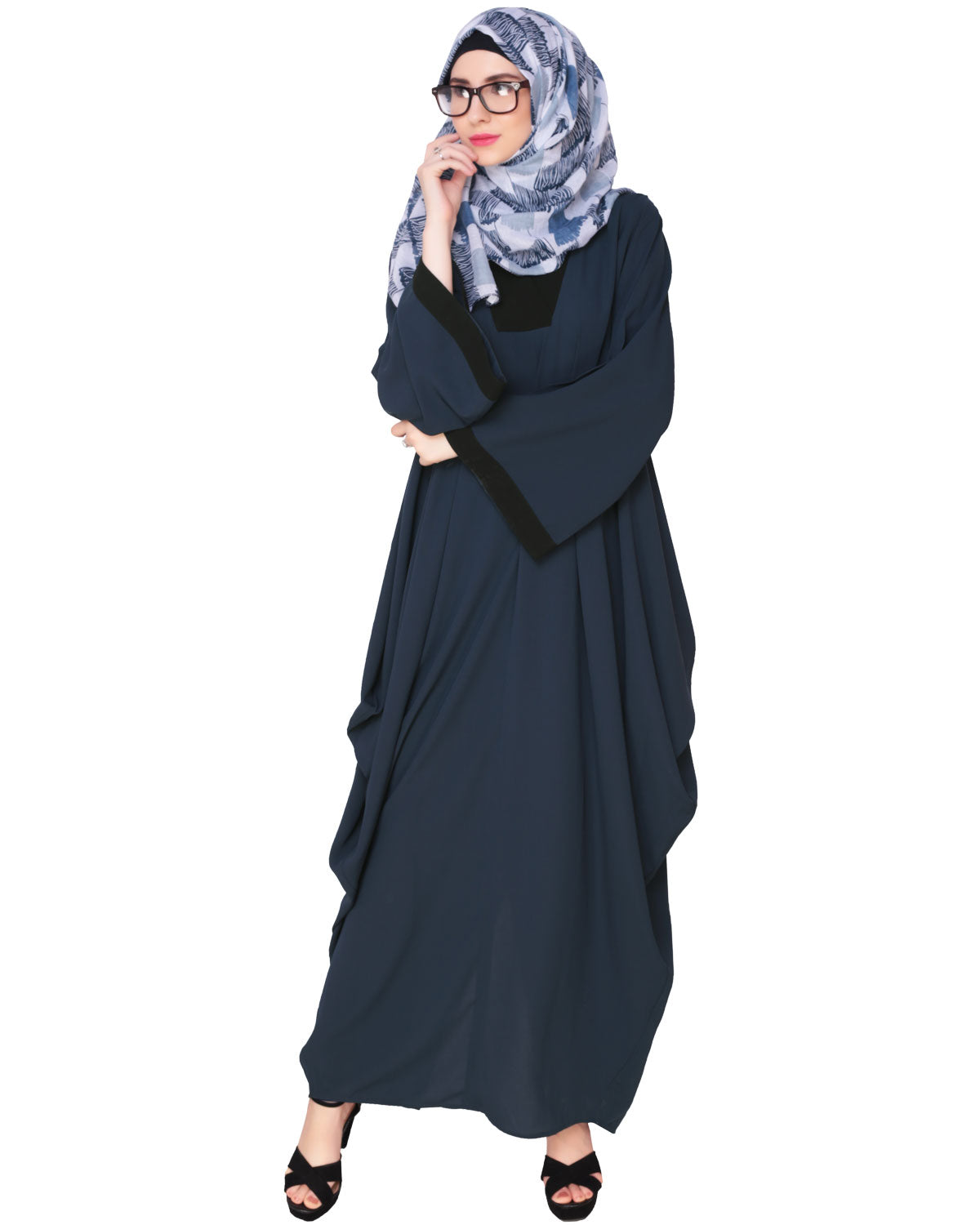Wine Kaftan Olive Free Size