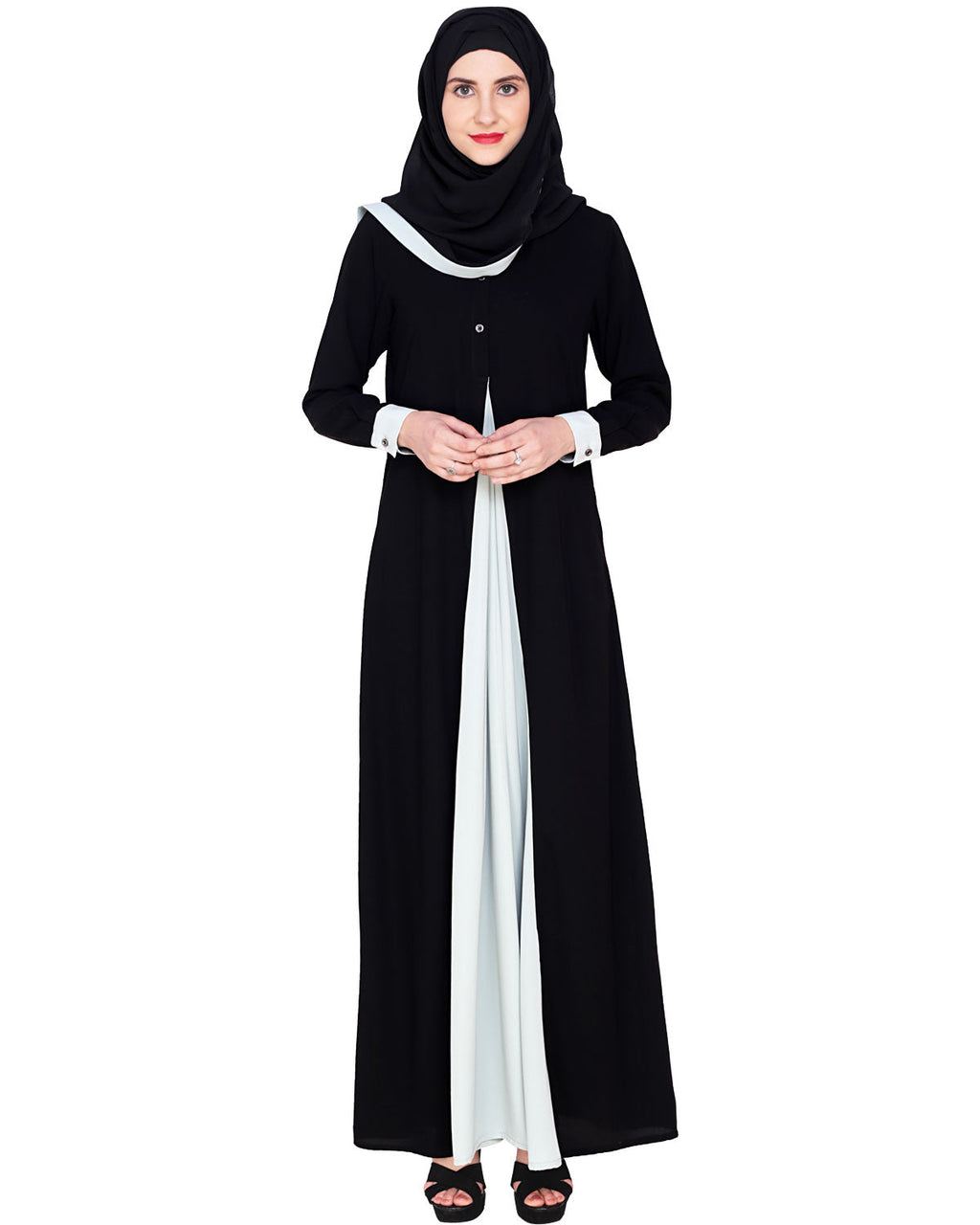 Pretty Layered Abaya Sage Green