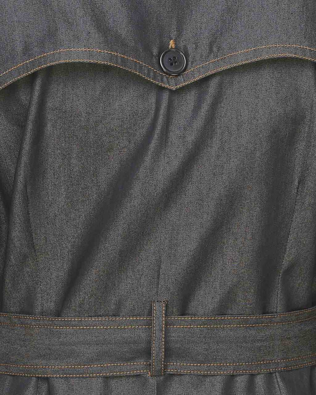 Black Denim Designer Abaya Black