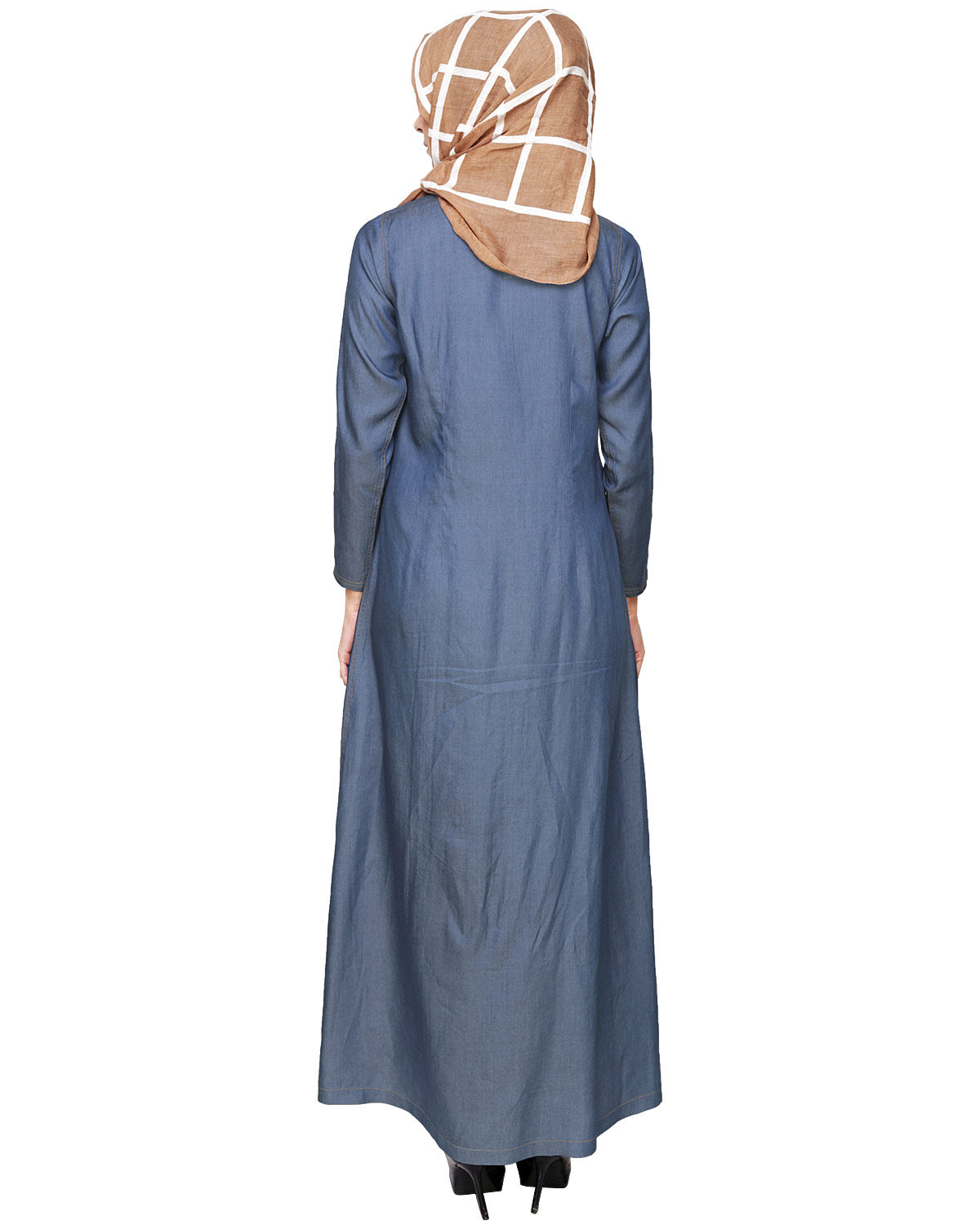 Chic Denim Abaya Blue