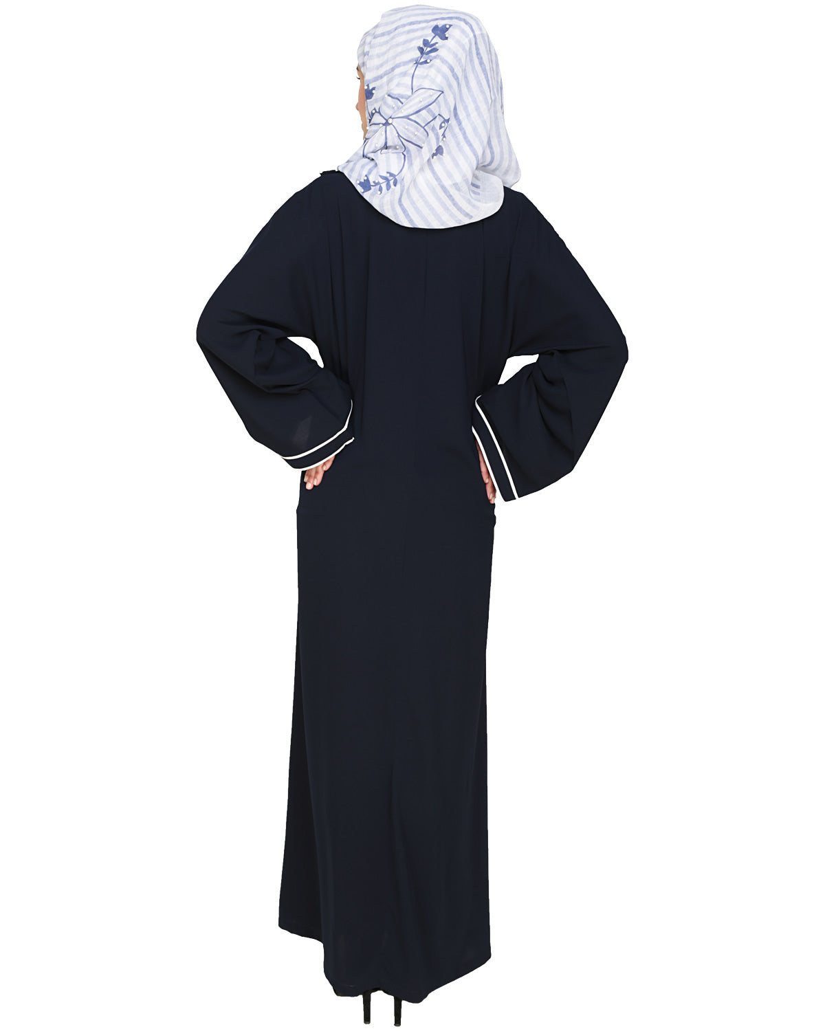 Intrigue Angrakha Dubai Style Abaya Blue