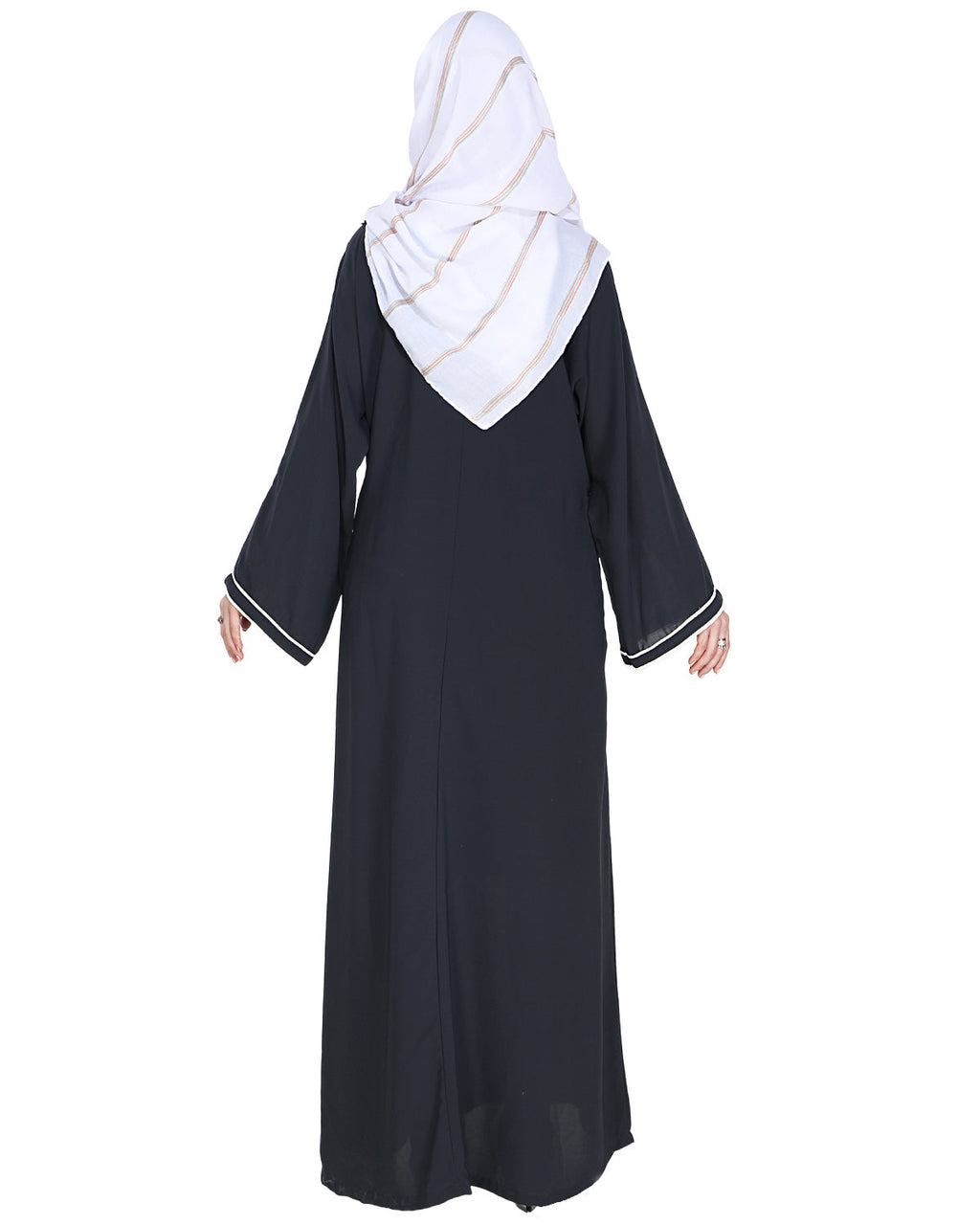 Intrigue Angrakha Dubai Style Abaya Grey