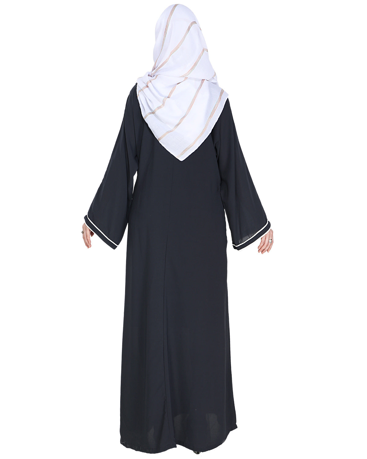 Intrigue Angrakha Dubai Style Abaya Grey