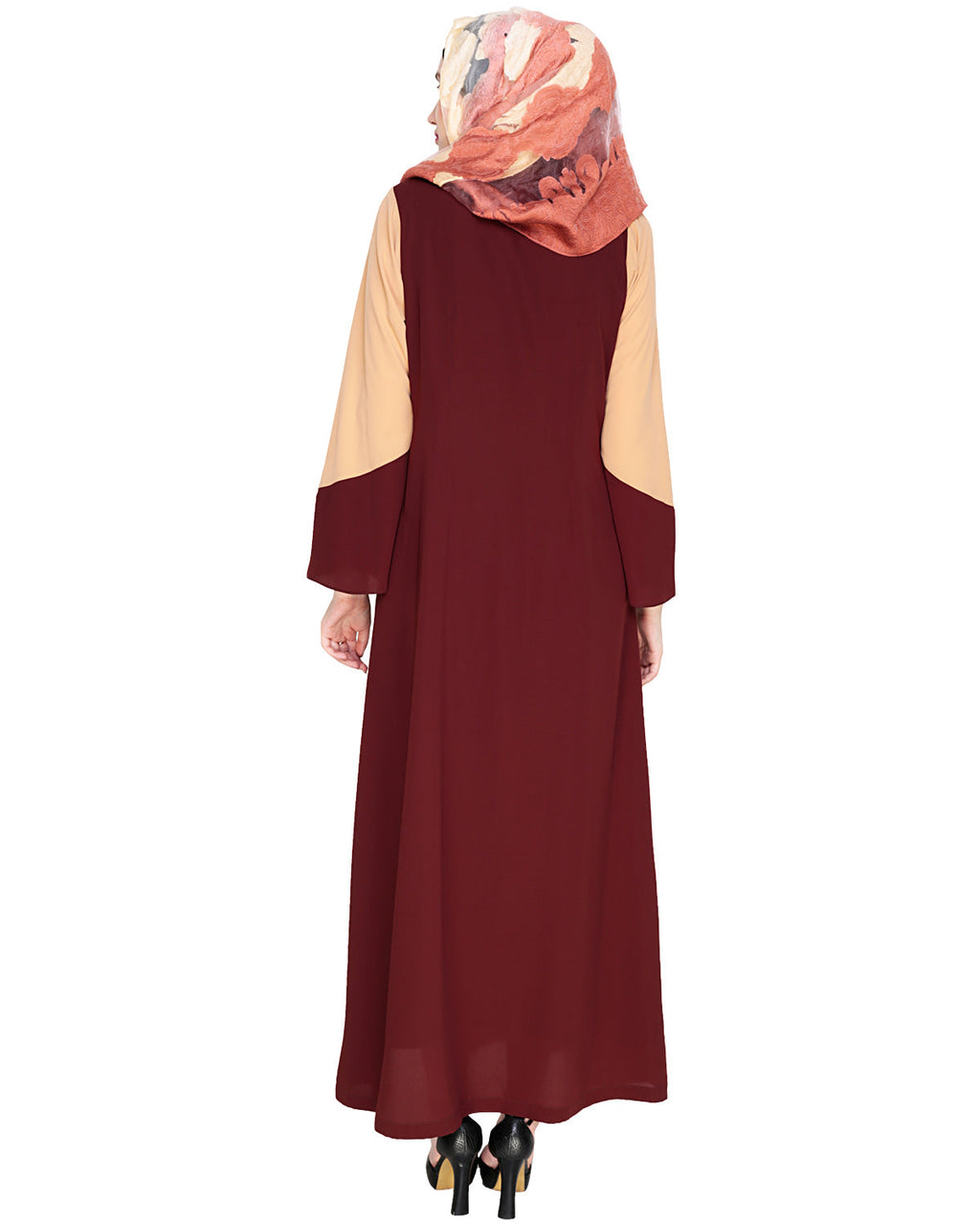 Folksy Abaya Brown