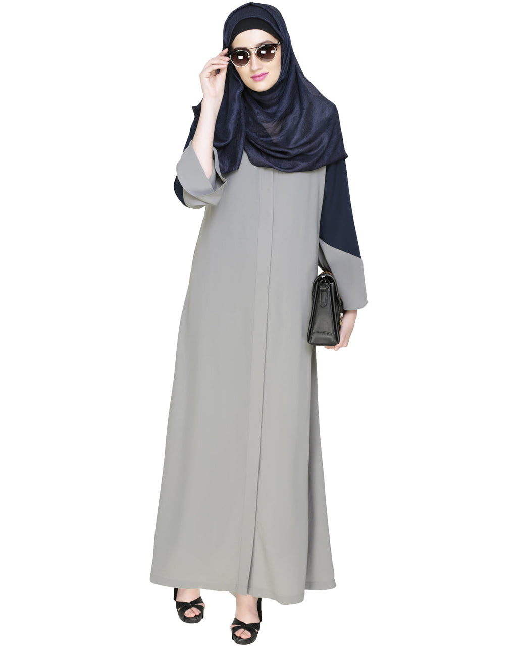 Folksy Abaya Grey