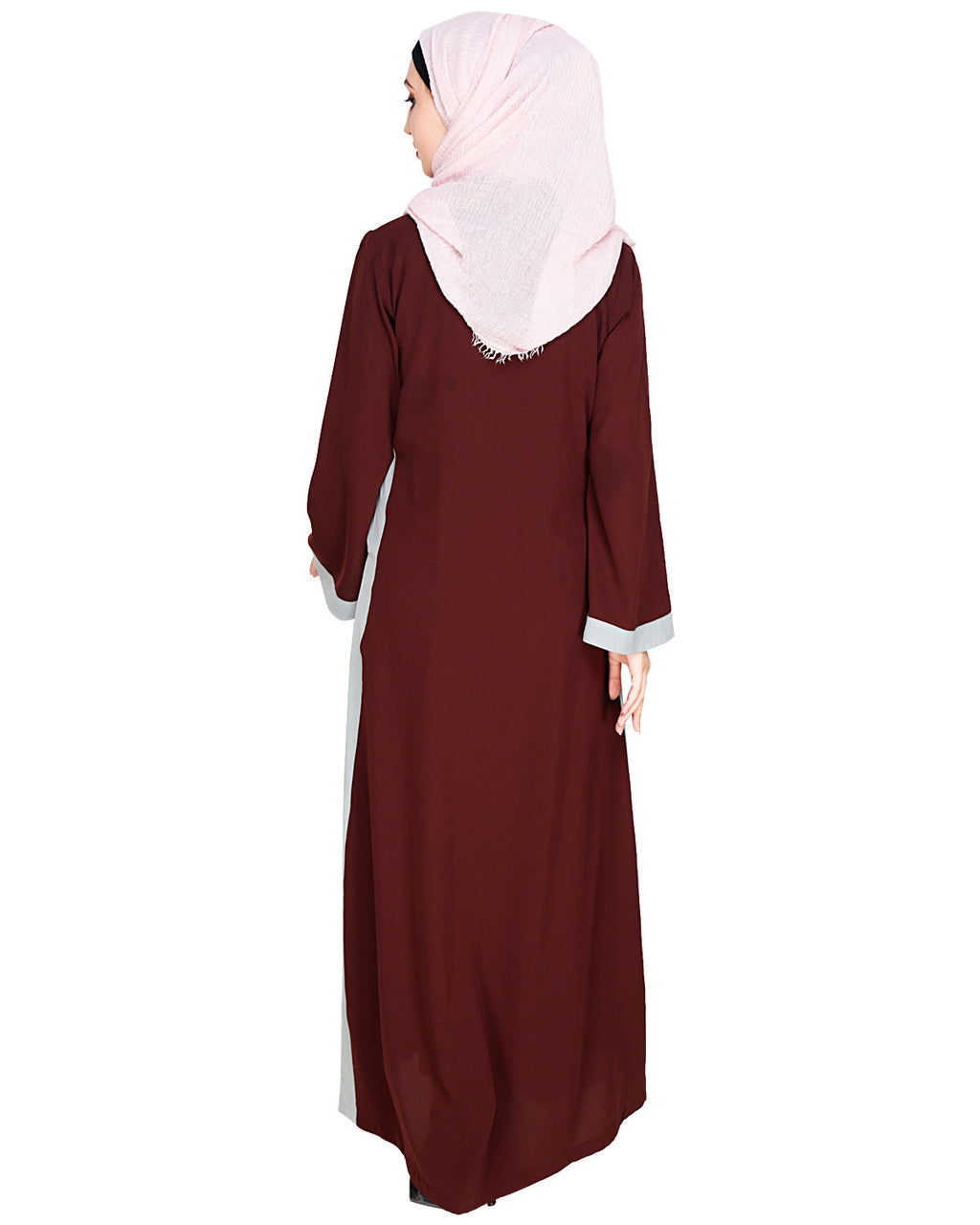 Side Panelled Abaya Black
