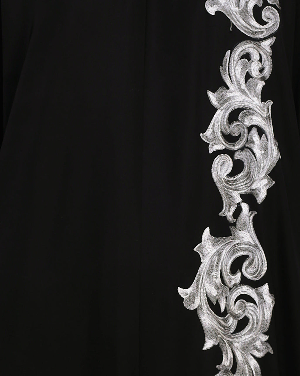 Dual Shade Floral Embroidered Beige Kaftan Wine