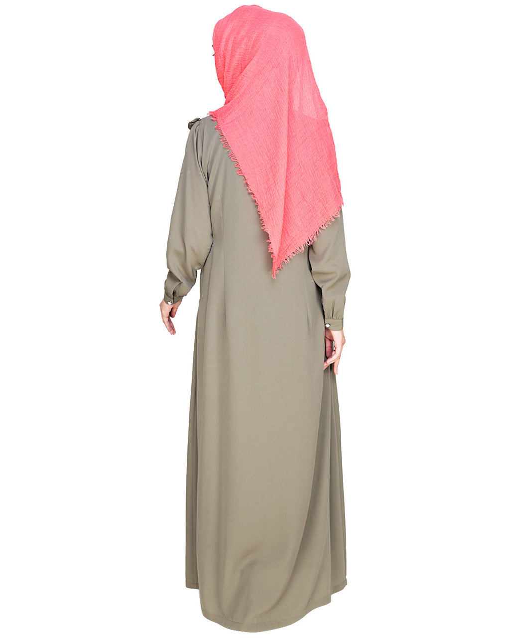 Ruffled Affair Abaya Blue