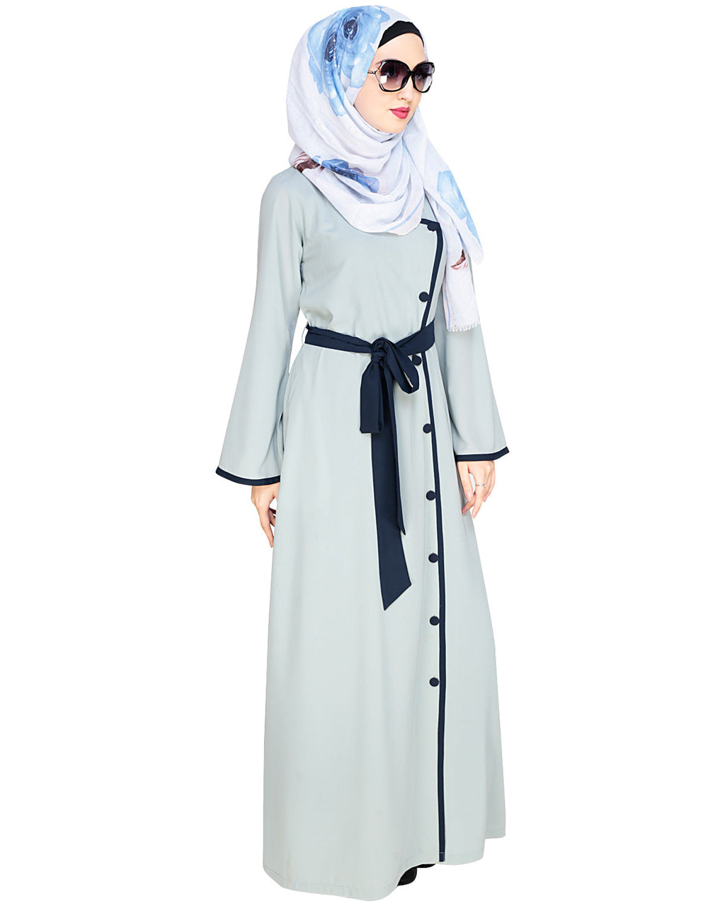 Vougish Angarkha Abaya Sage Green