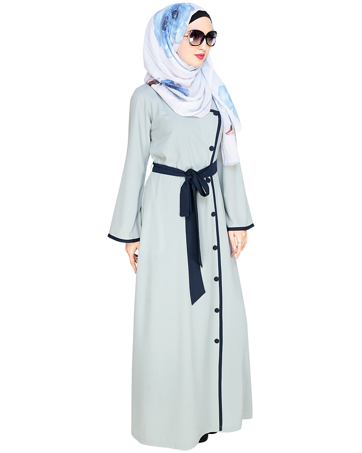 Vougish Angarkha Abaya Sage Green
