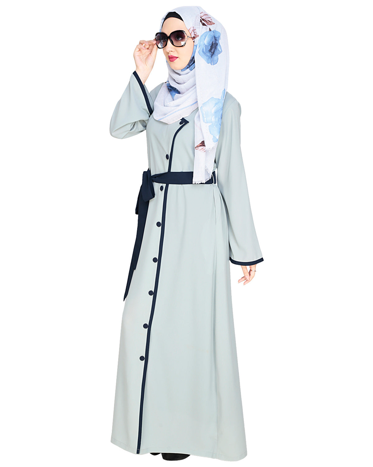 Vougish Angarkha Abaya Sage Green