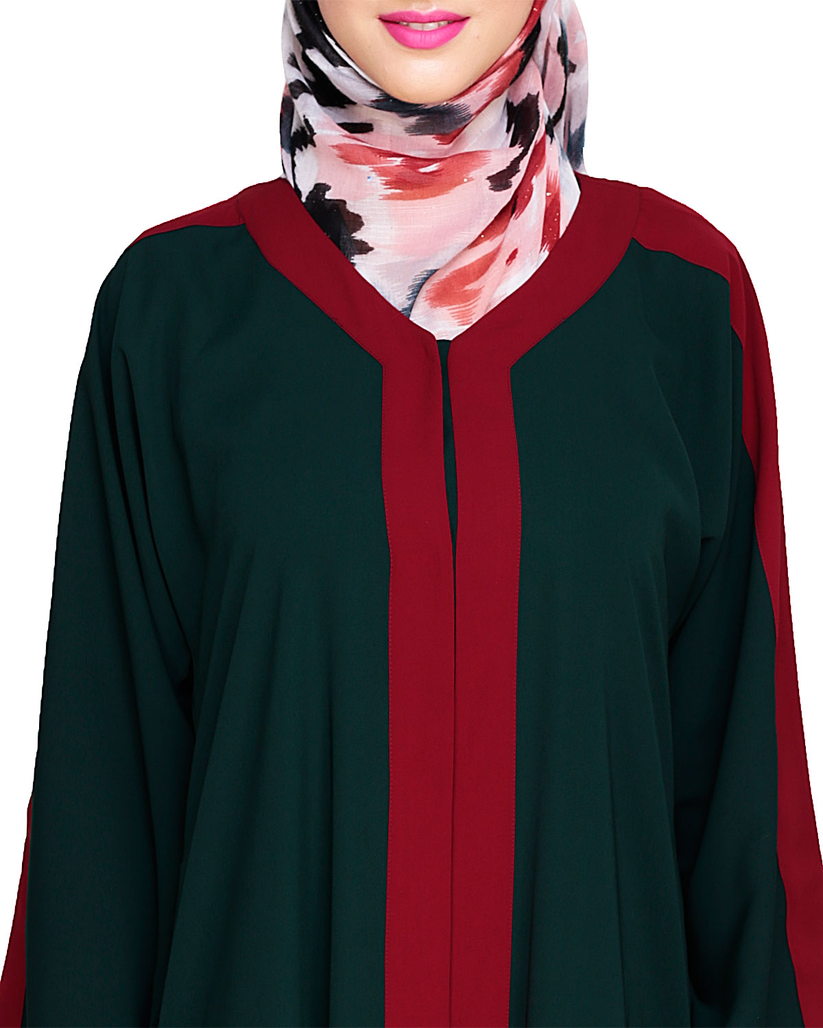 Enswathe Dubai Style Abaya Bottle Green