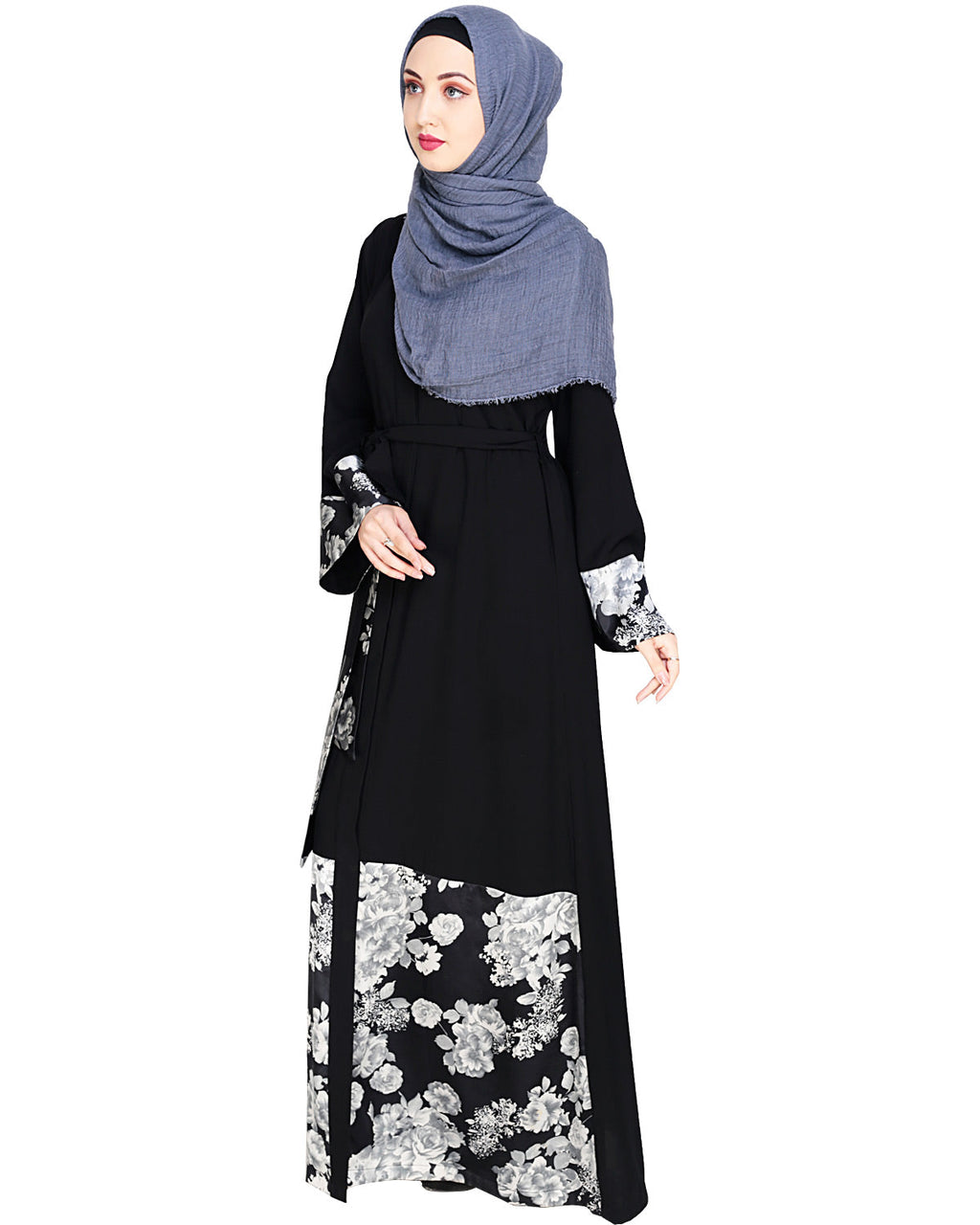 Premium Satin Abaya Black