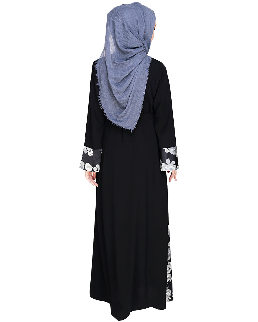 Premium Satin Abaya Black