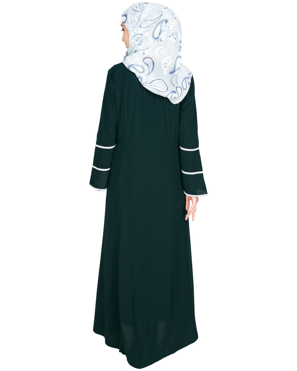 Snazzy Lace Abaya Black