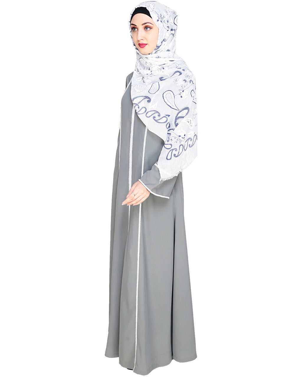 Snazzy Lace Abaya Green