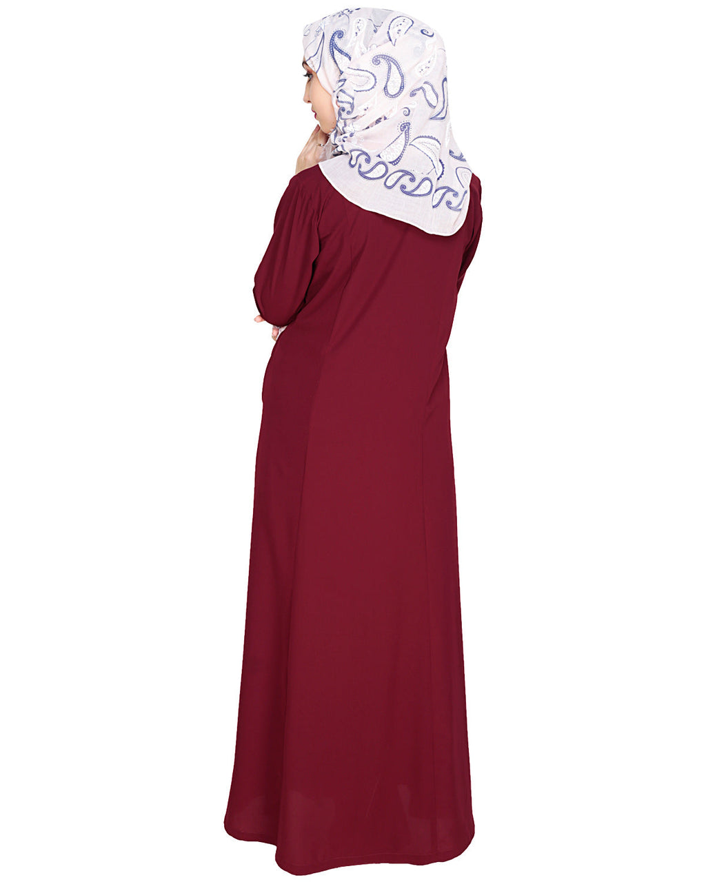 Snazzy Lace Abaya Purple