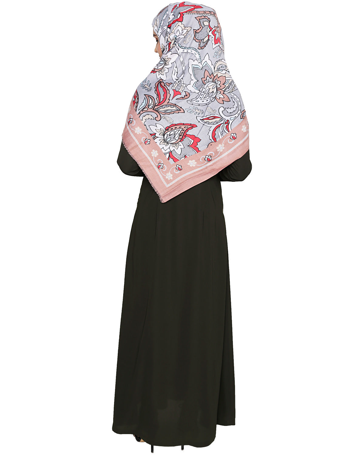 Panelled Abaya Olive