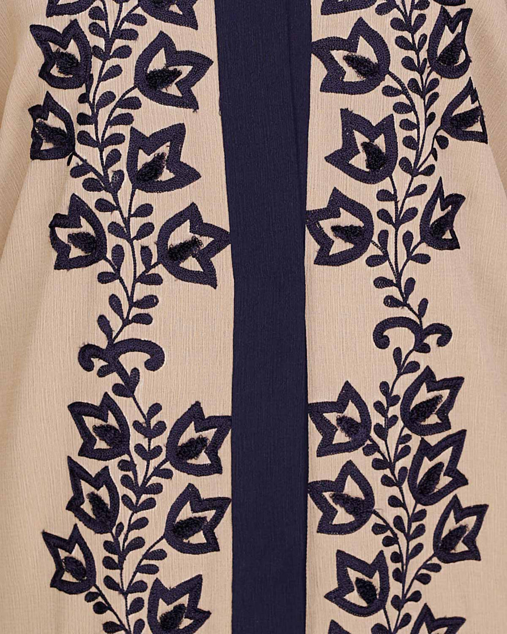 Bedazzled Dubai Style Abaya Dark Blue