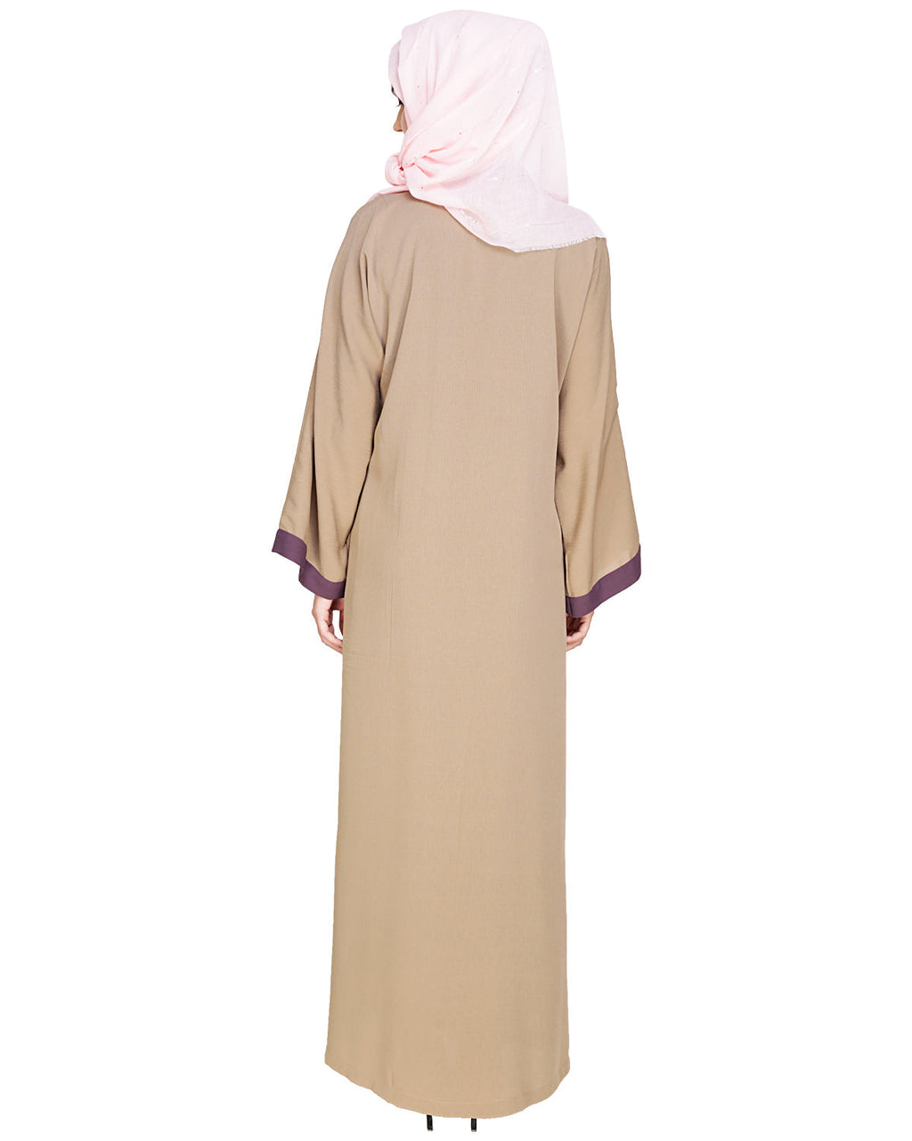 Bedazzled Dubai Style Abaya Mauve