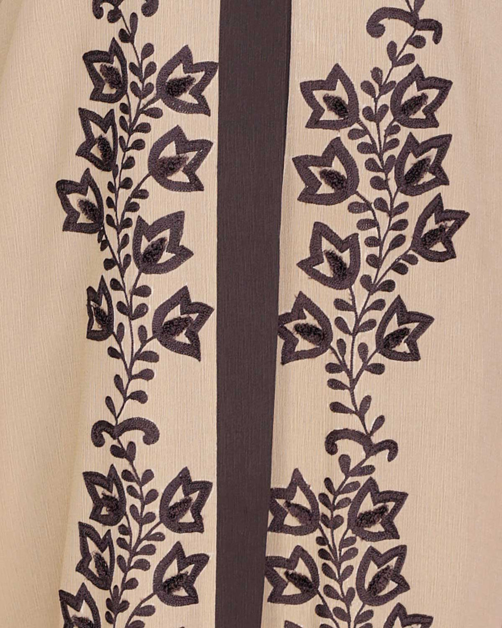 Bedazzled Dubai Style Abaya Mud Brown