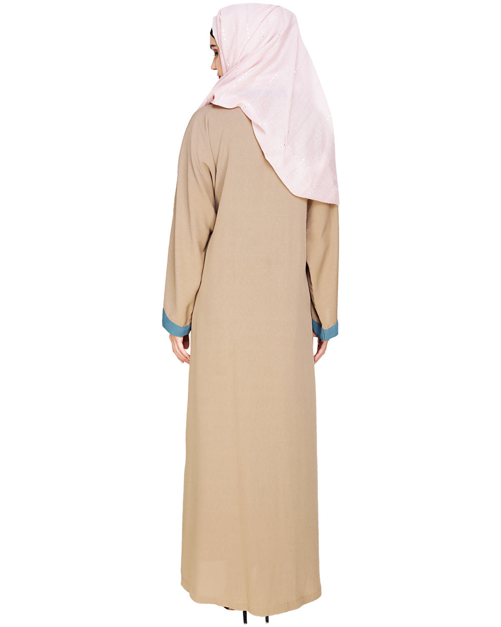 Bedazzled Dubai Style Abaya Seafoam Green