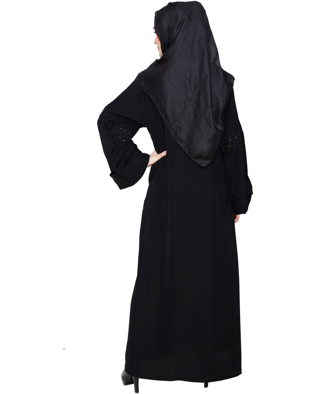 Lavish Dubai Style Abaya Black