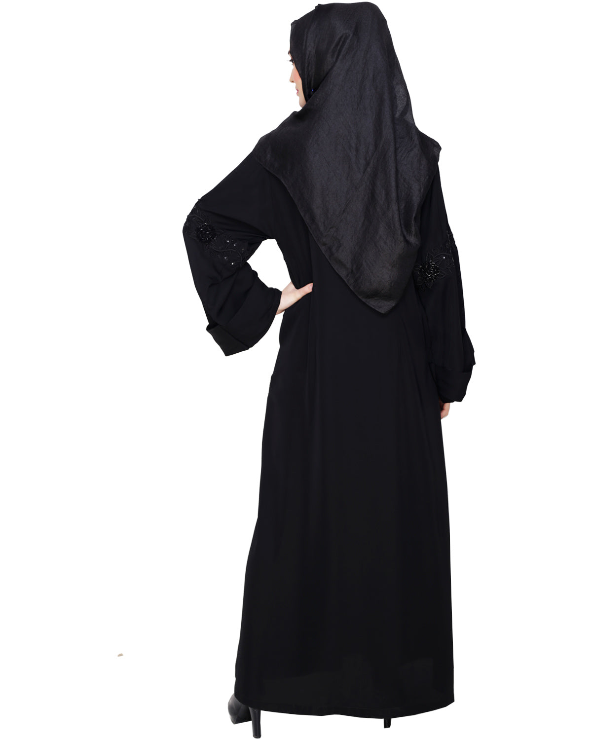 Lavish Dubai Style Abaya Black