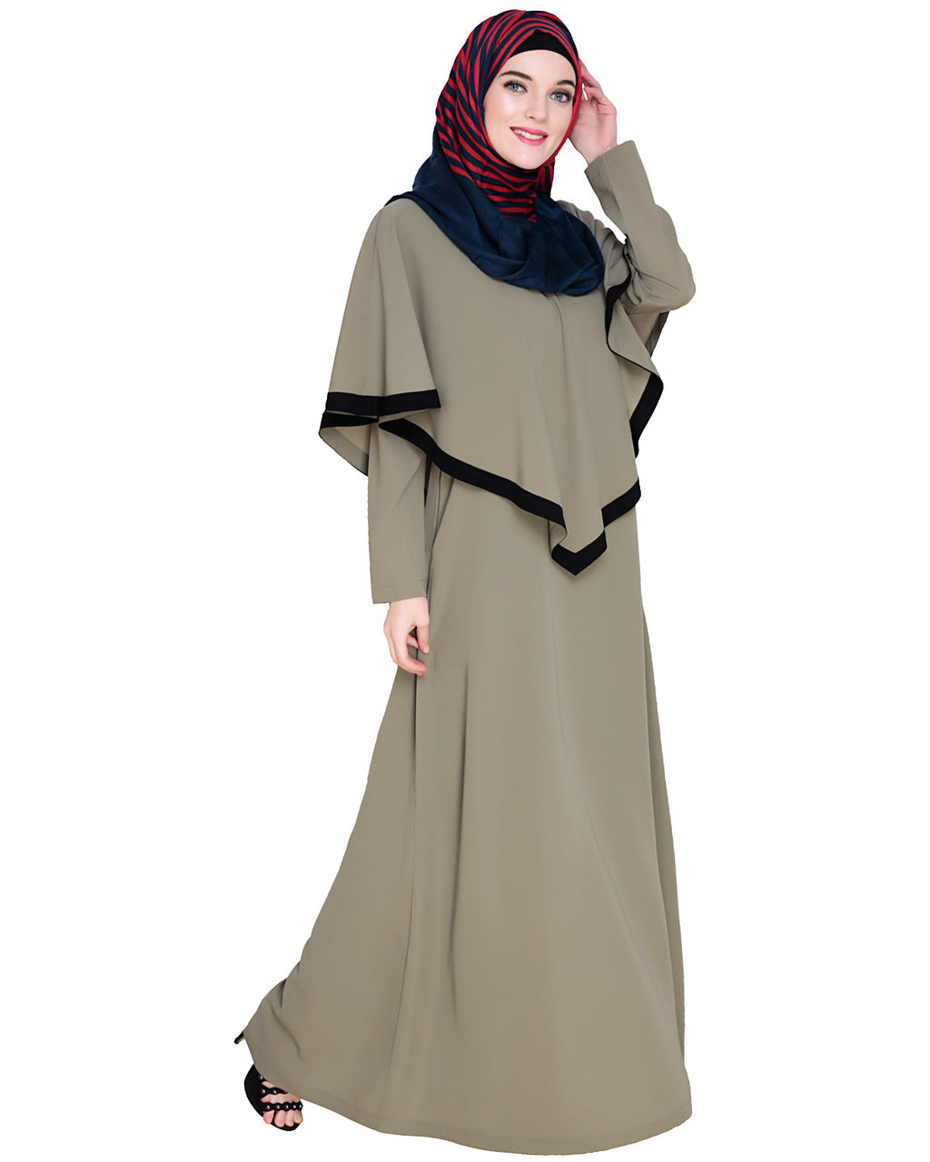 Fancy Cape Abaya Dead Mint