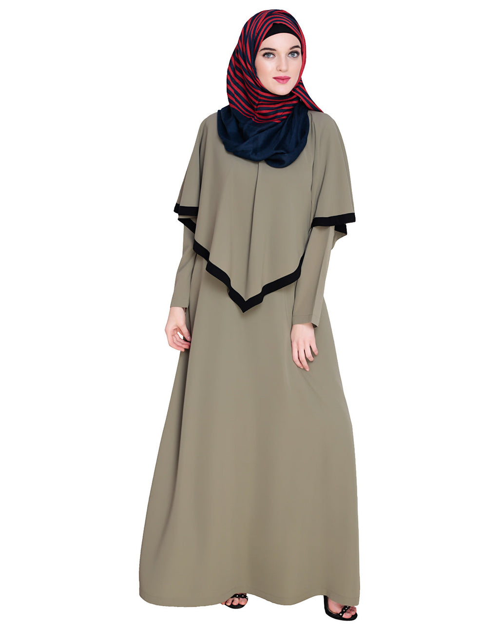 Fancy Cape Abaya Dead Mint