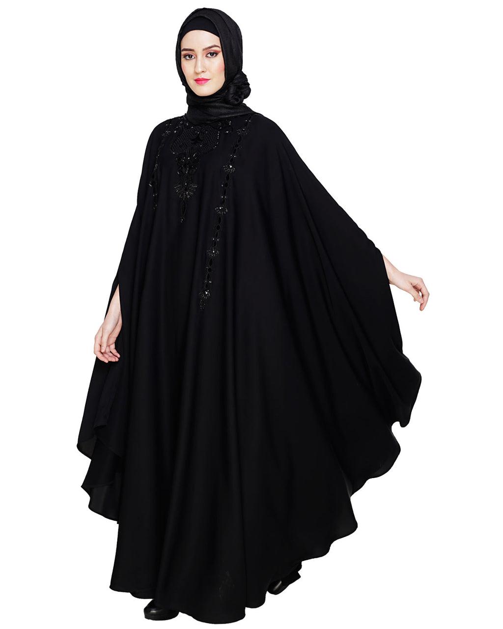 Majestic Black Irani Kaftan Black