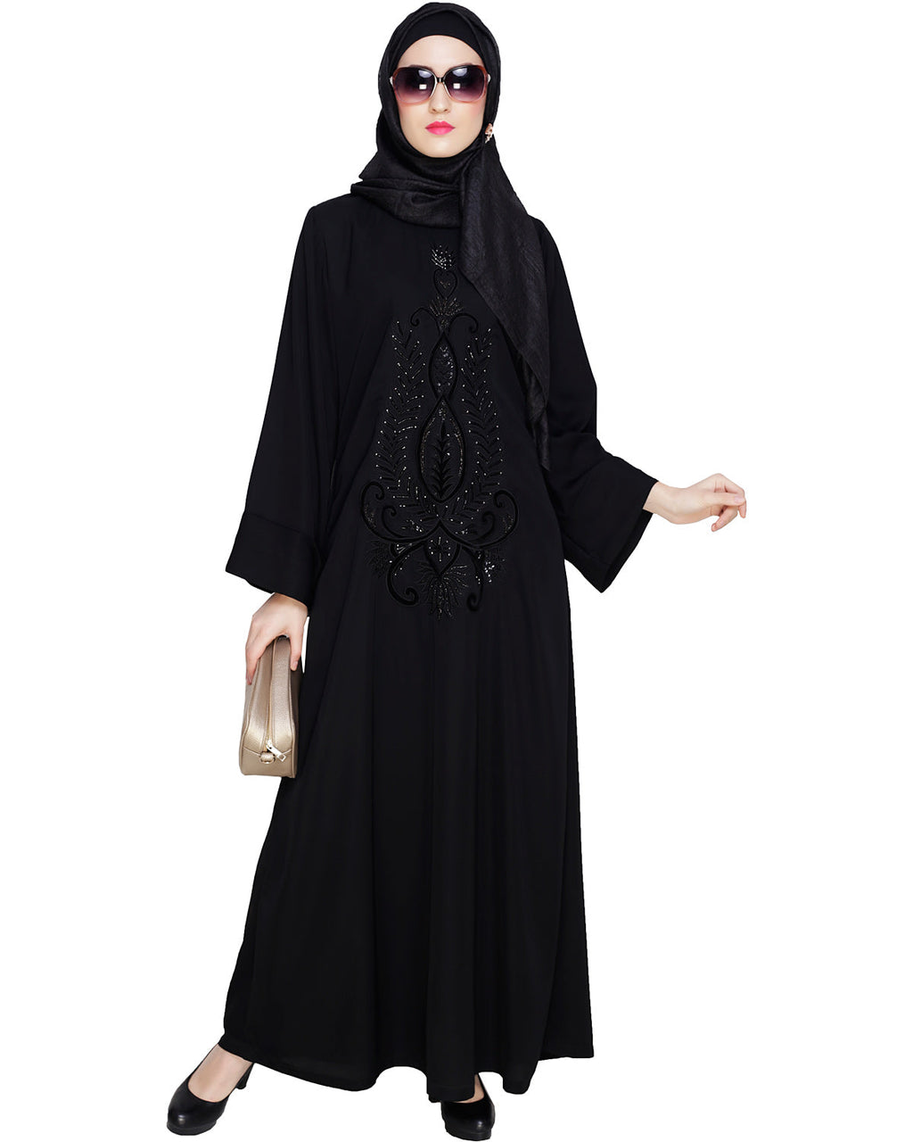Exclusive Black Dubai Style Abaya Black