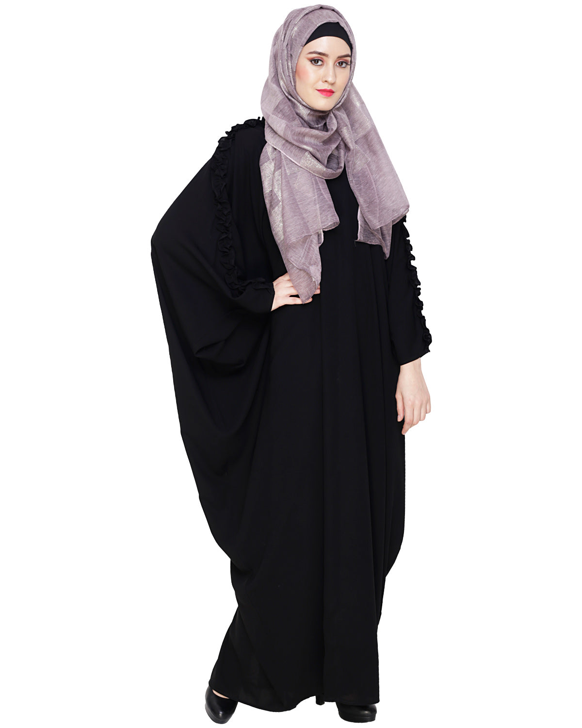 Dreamy Black Kaftan Onion Pink