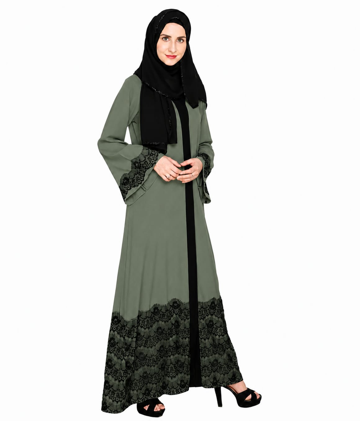 Laced Abaya