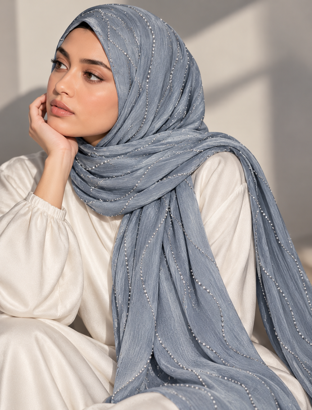 Modest Forever Delicate Wave Stitch Hijab