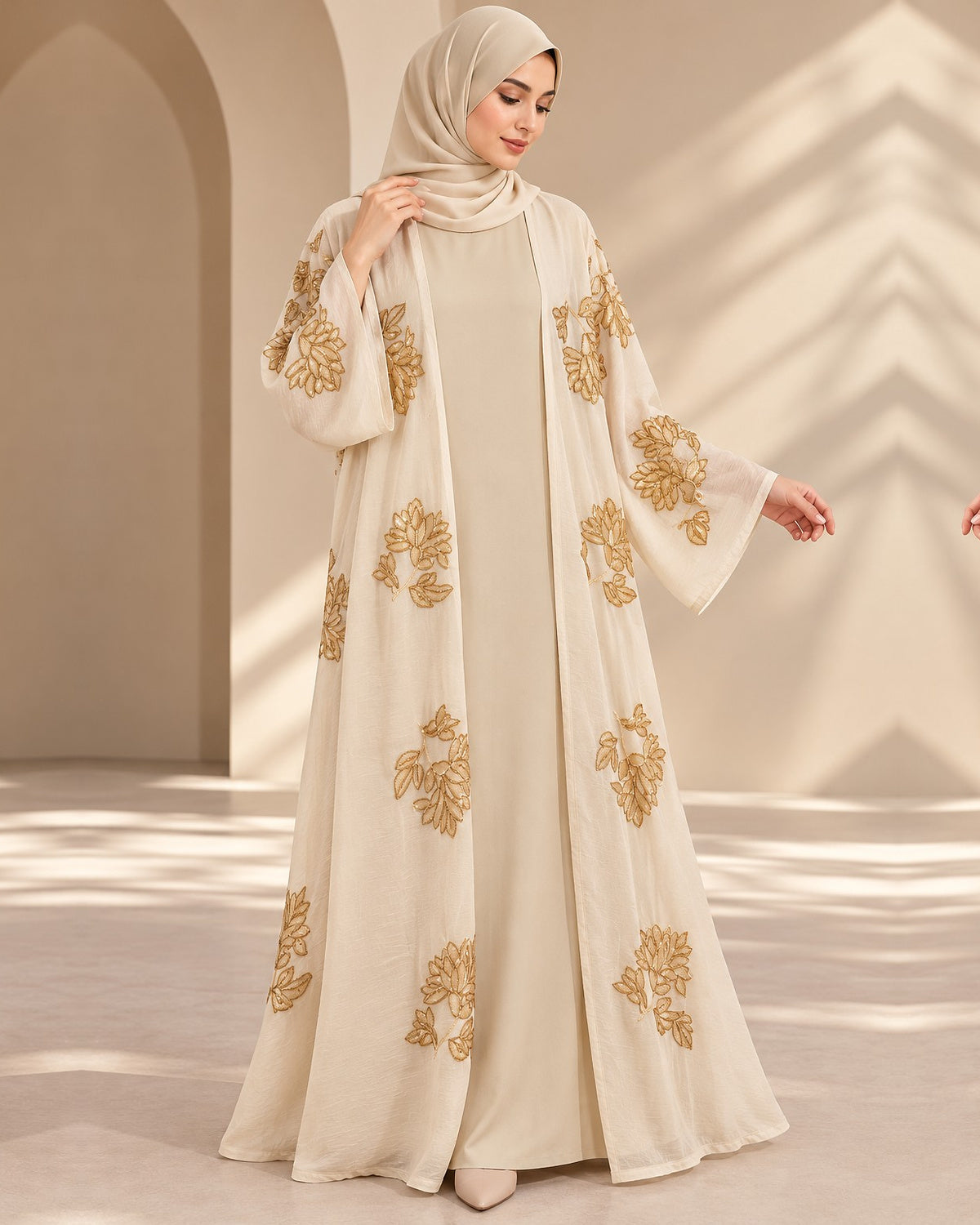 Modest Forever Golden Bloom Abaya