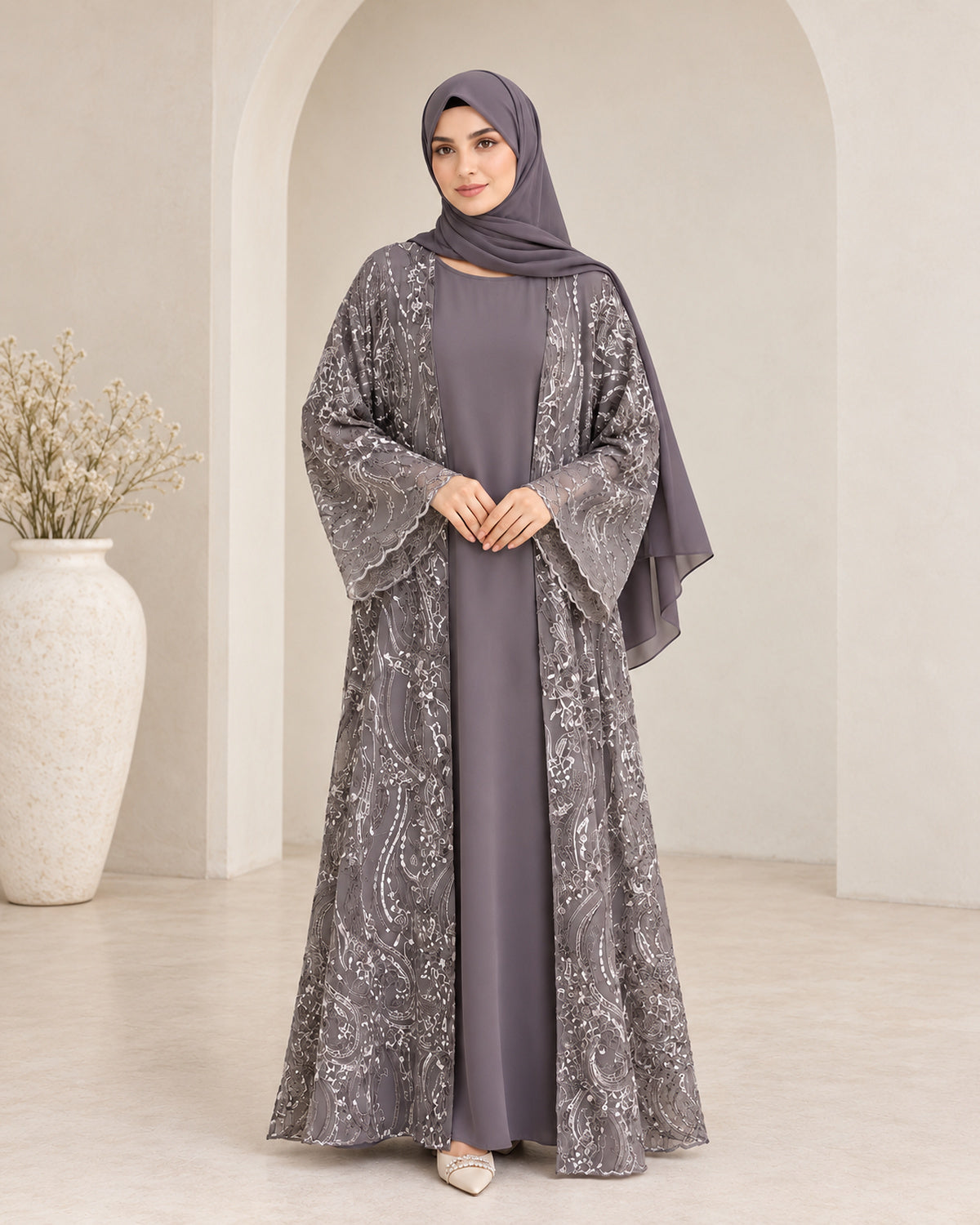 Modest Forever Mocha Élan Abaya