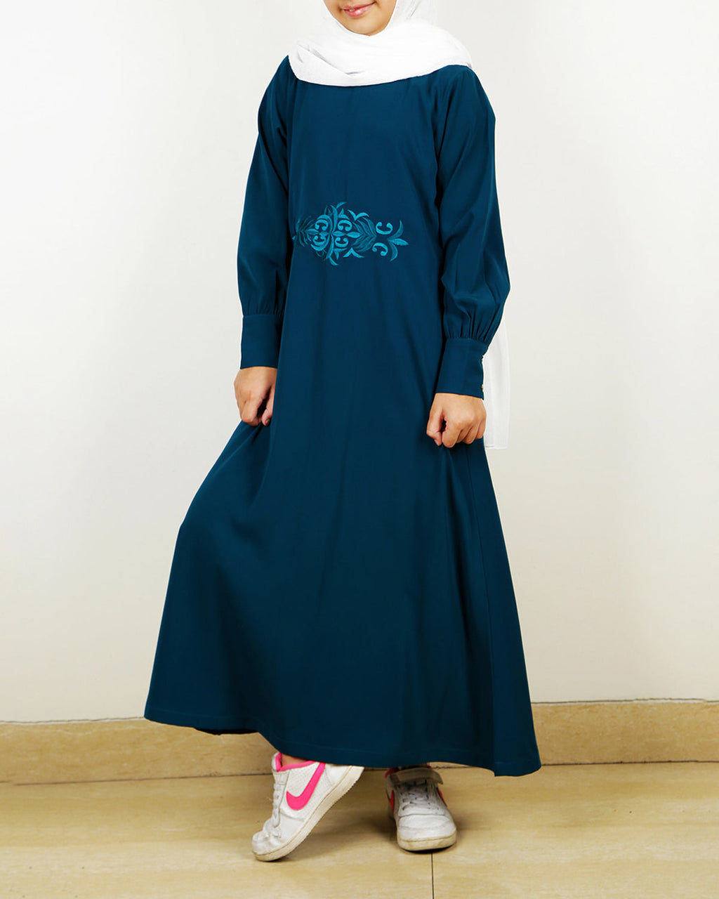 Sea Green Kids Abaya Dress Sea Green