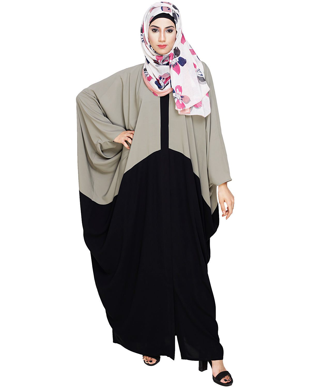 Spiffy Black and Blue Kaftan Black