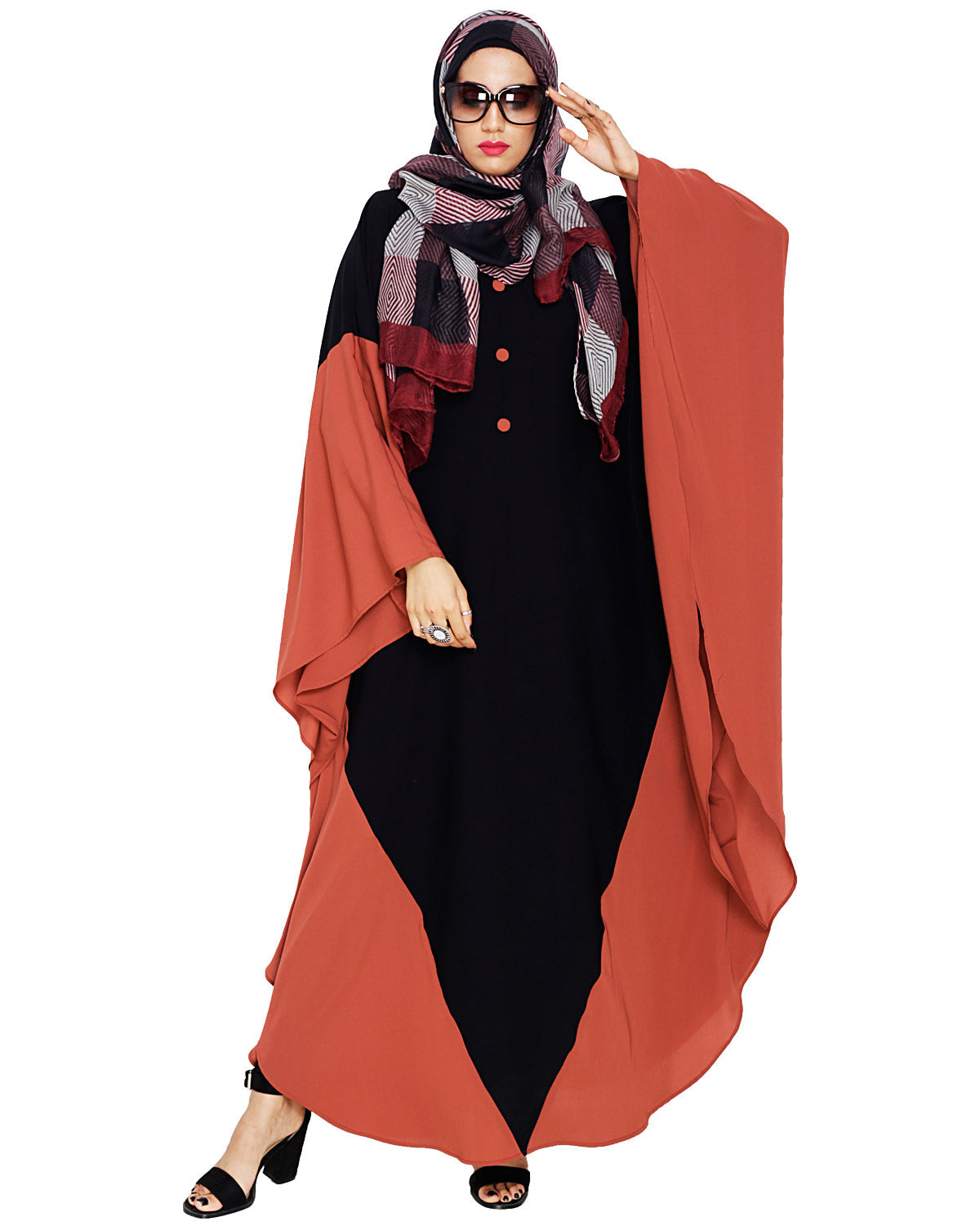 Aesthetic Kaftan Brick Red