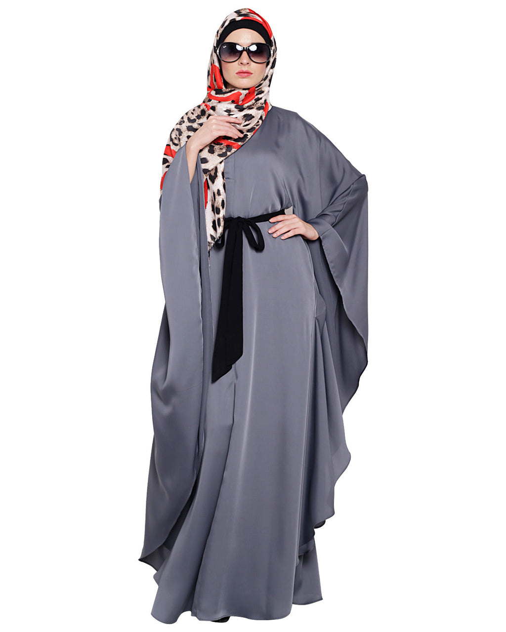 Lavish Dark Brown Kaftan Wine