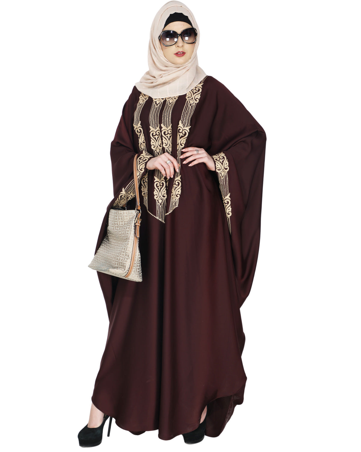 Majestic Brown Formal Kaftan Purple