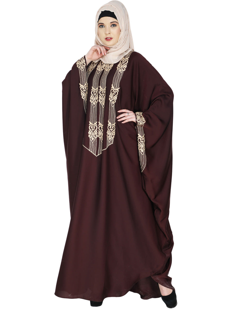 Majestic Brown Formal Kaftan Purple