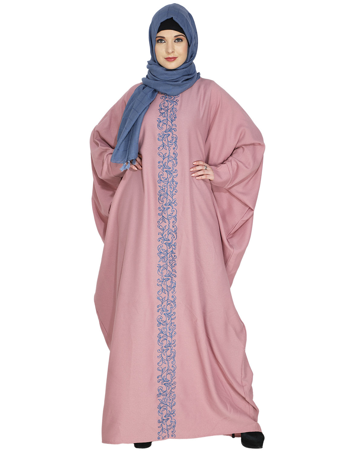 Flouncy Black Kaftan Wine