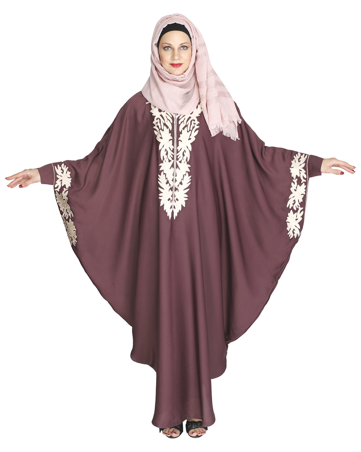 Aesthetically Elegent Kaftan Dark Purple