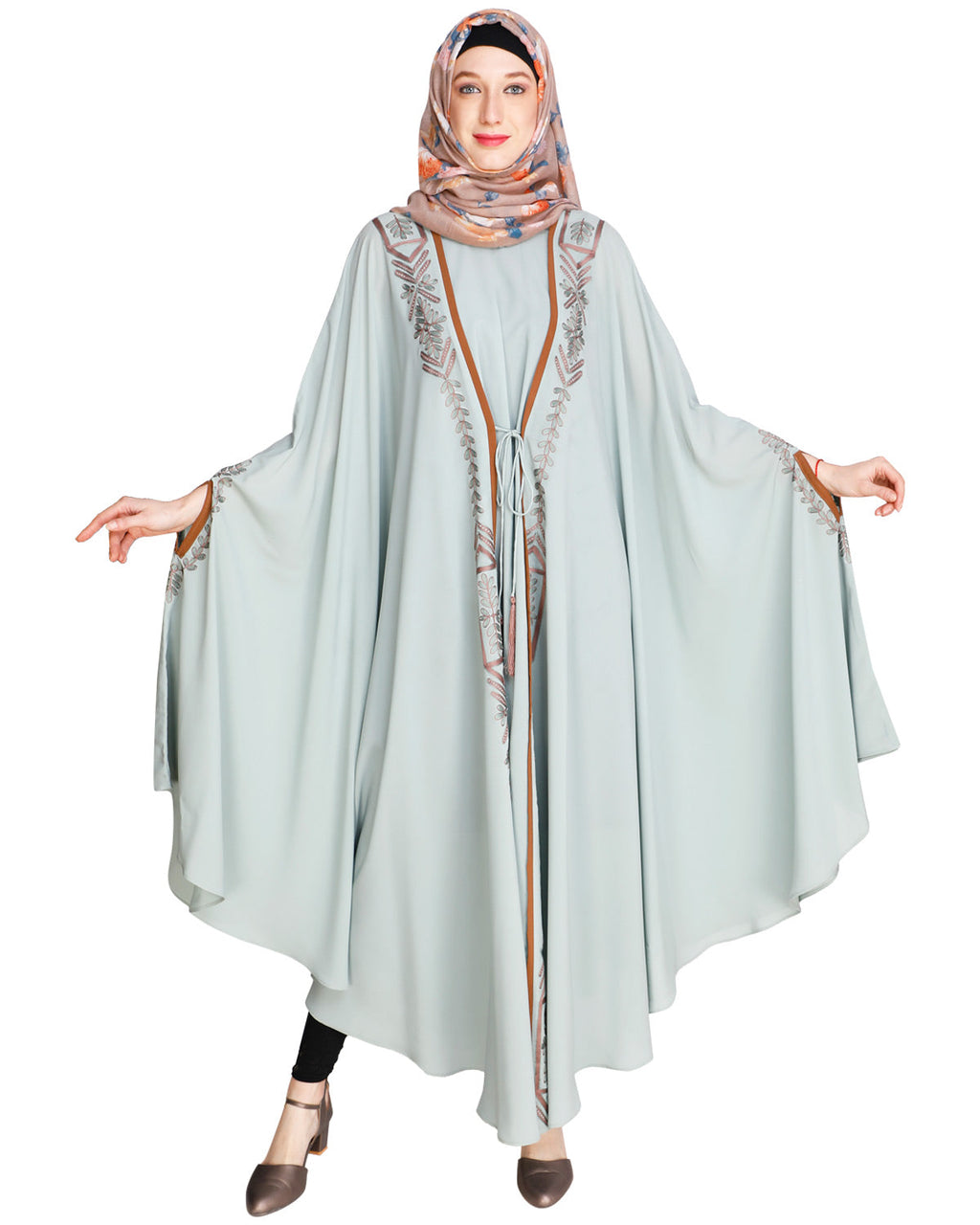 Jacket Style Black Kaftan Wine