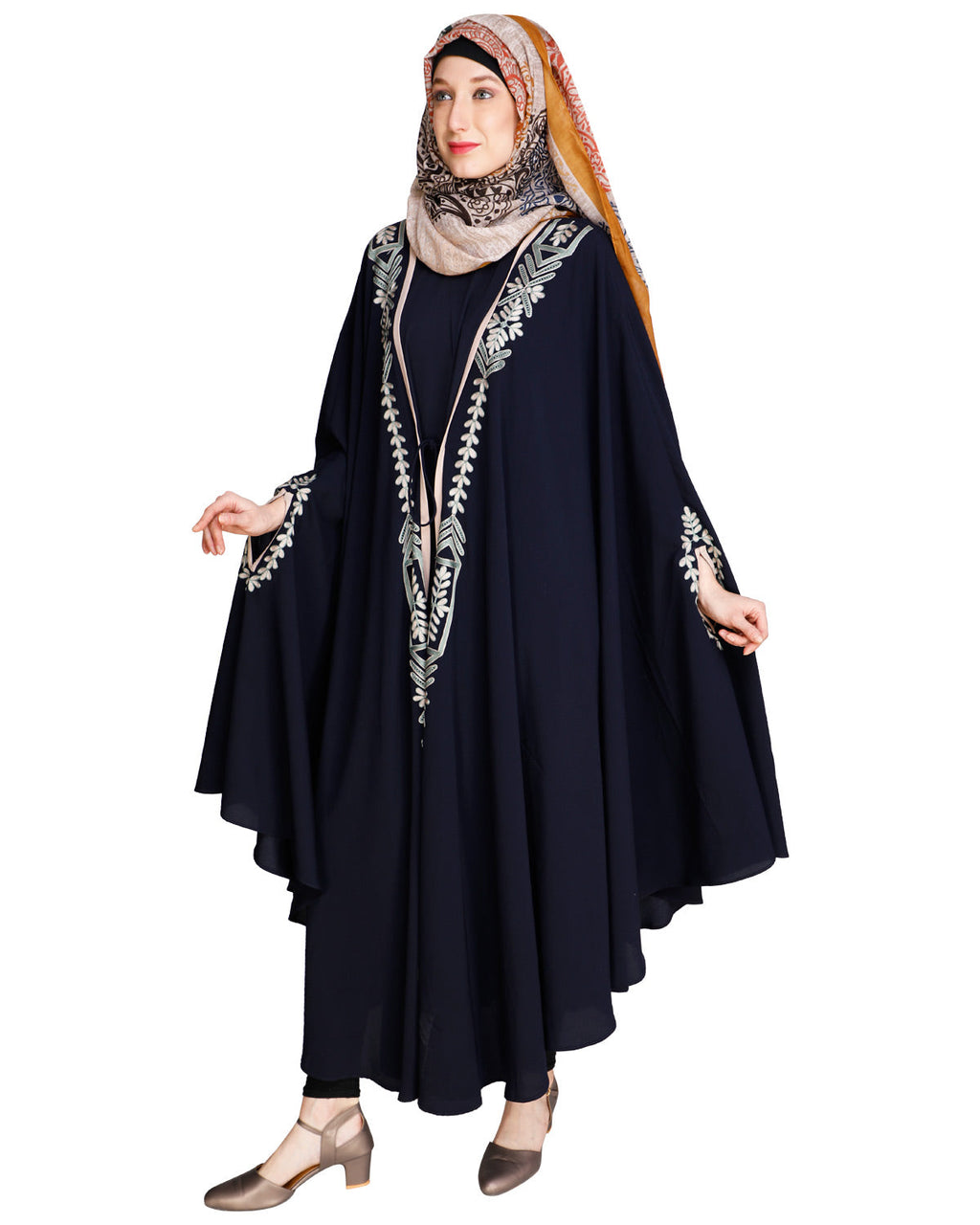 Jacket Style Black Kaftan Blue