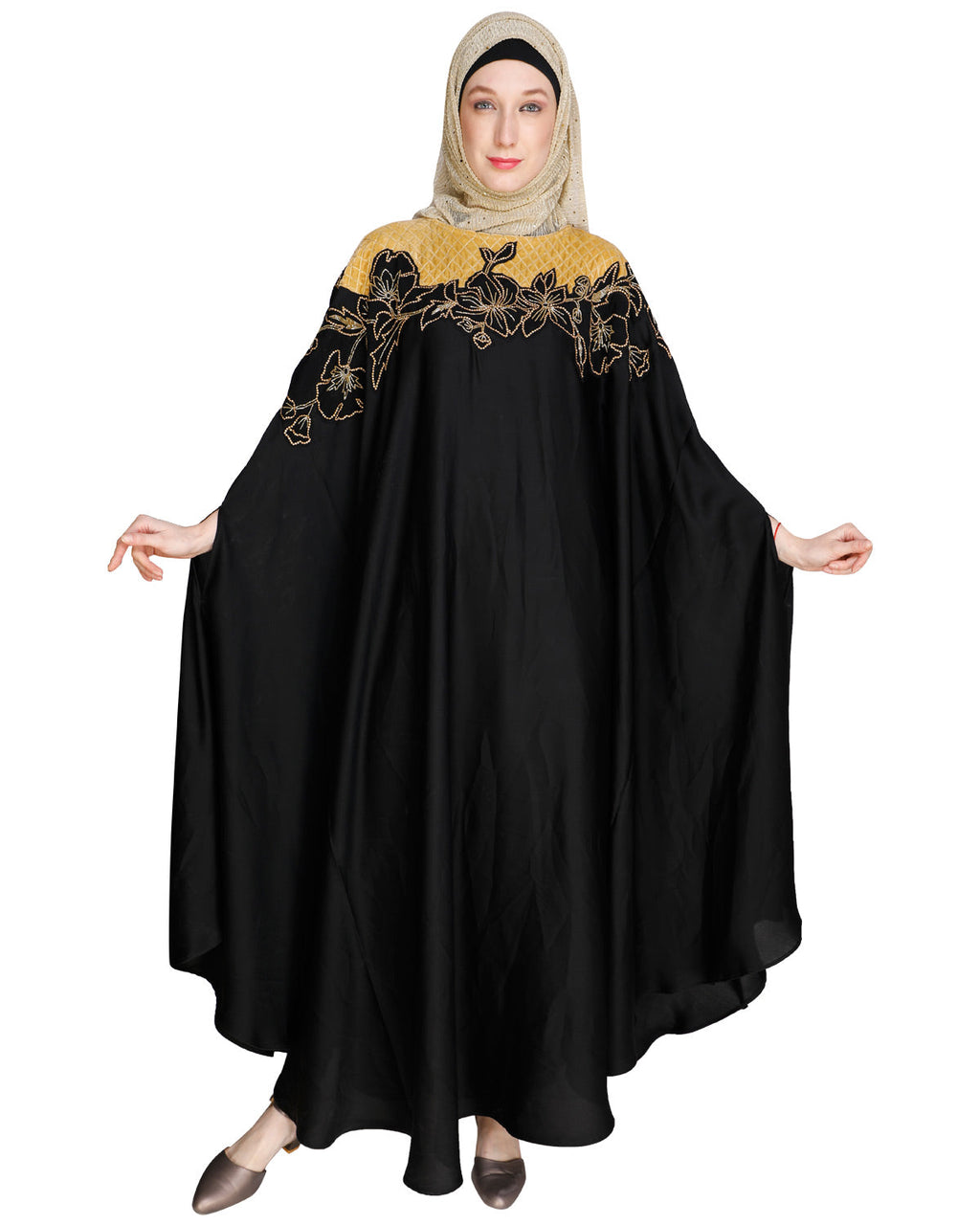 Opulent Black Kaftan Black