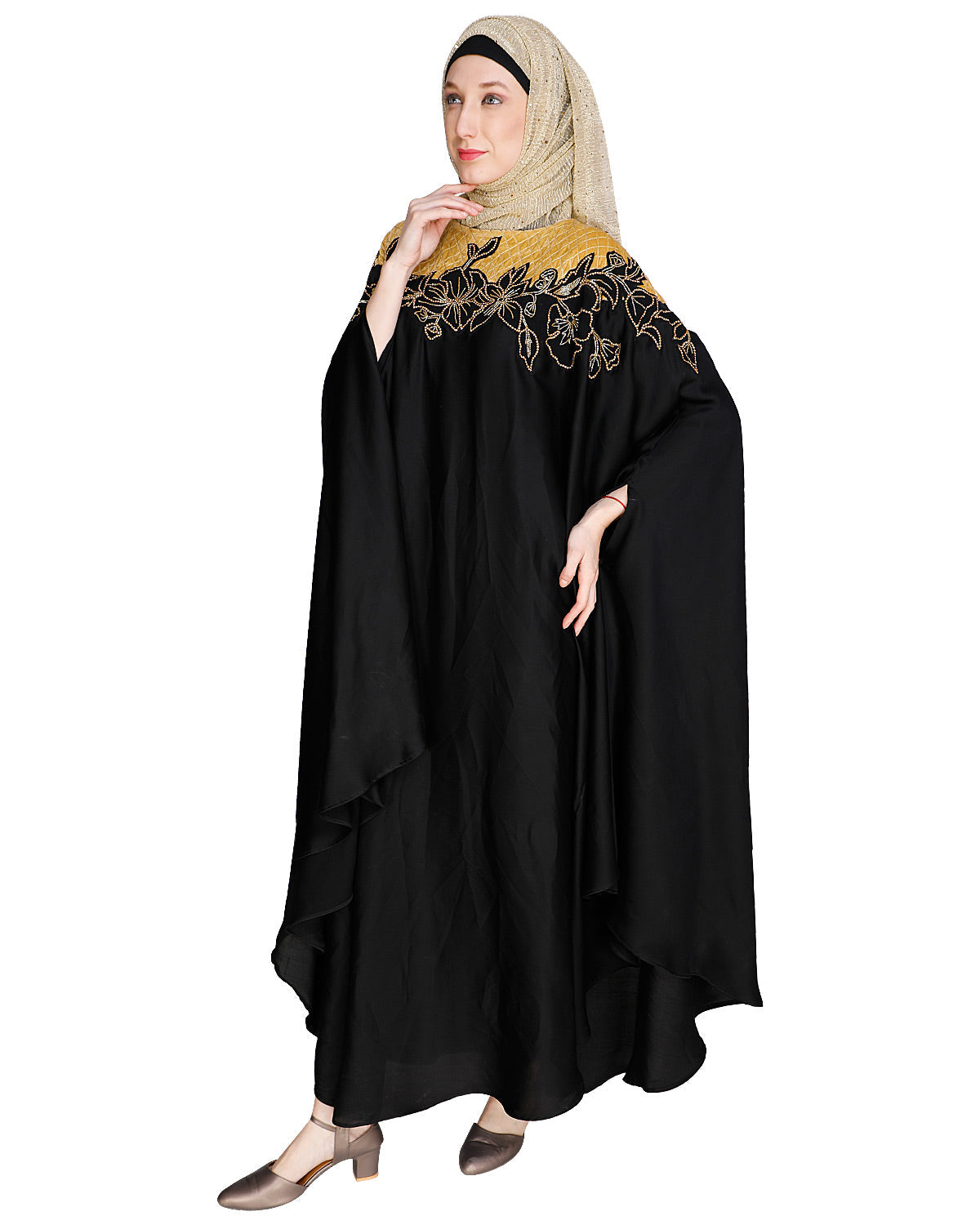 Opulent Black Kaftan Wine